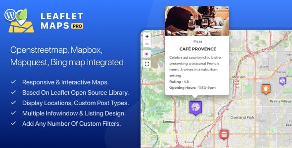 WP Leaflet Maps Pro - 交互式地图插件