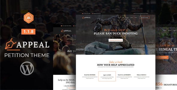 Appeal – Fully Functional Petition Theme