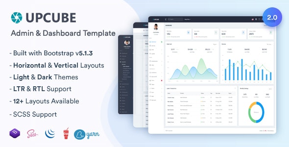 Upcube - Bootstrap 响应式网站后台管理面板