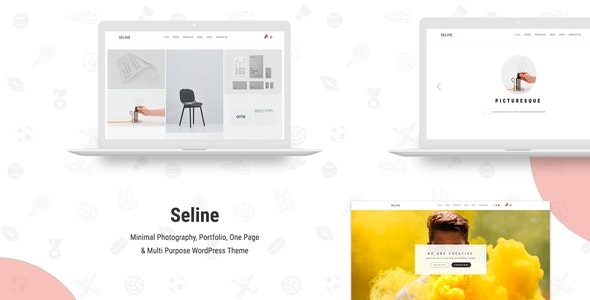 Seline - 创意作品展示网站模板 WordPress 主题
