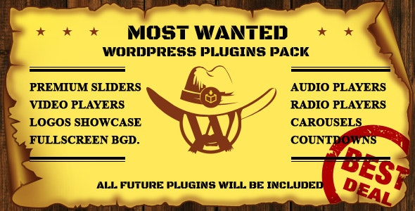 Most Wanted WordPress Plugins Pack - 多功能工具包插件