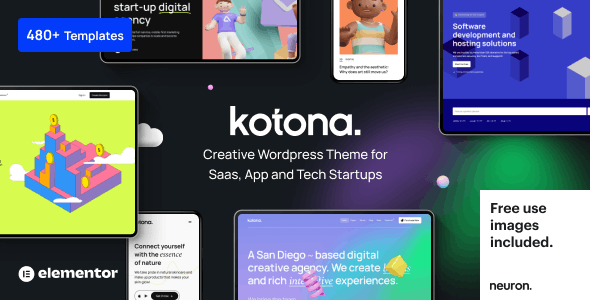 Kotona - 软件APP应用程序着陆页网站WordPress主题