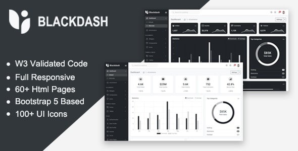 Blackdash - Bootstrap5 响应式网站后台管理面板