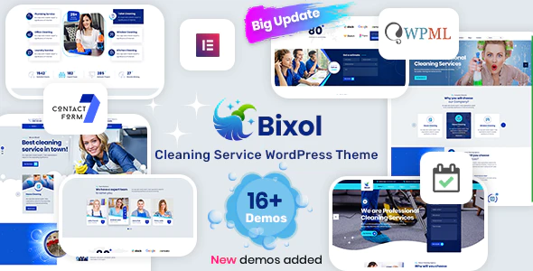 Bixol - 家政保洁服务网站模板 WordPress 主题