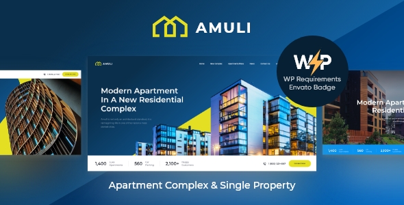 Amuli - 房地产开发房屋租赁网站WordPress主题