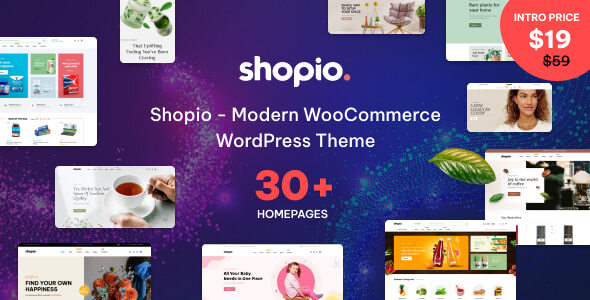 Shopio - 有机食品多用途商店网站WordPress模板