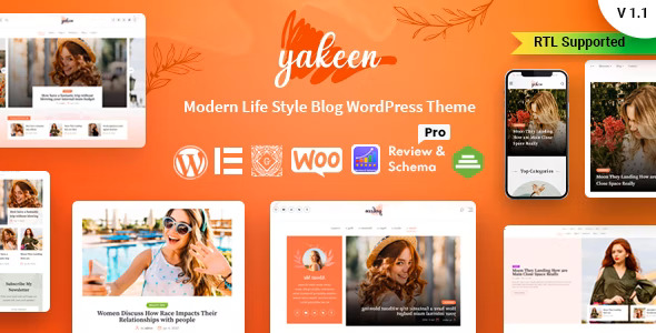 Yakeen - 精致新闻博客网站模板WordPress主题