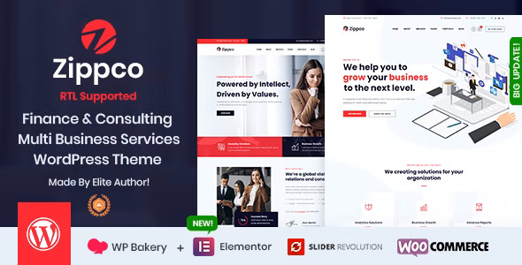 Zippco - Business and Finance Consulting WordPress Theme