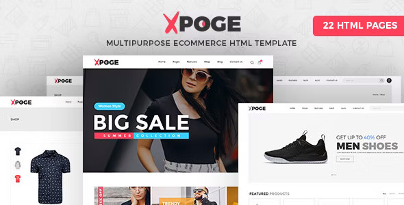 Xpoge - 多用途电子商务HTML网站模板