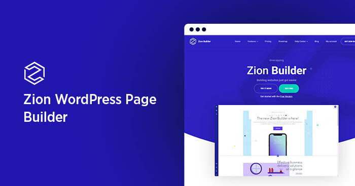 Zion Builder Pro - 轻便快速元素编辑器WordPress插件