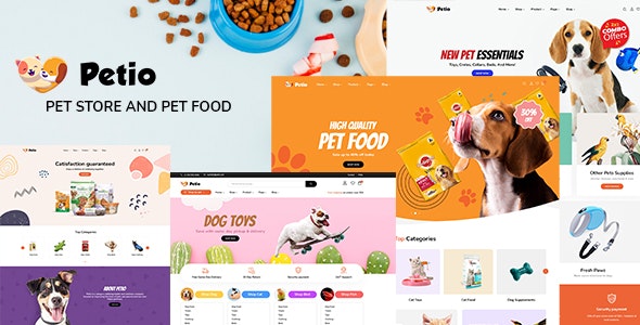 Petio - 宠物用品猫狗粮商店 WordPress 主题