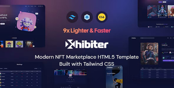 Xhibiter - NFT 区块链数字交易市场 HTML 模板
