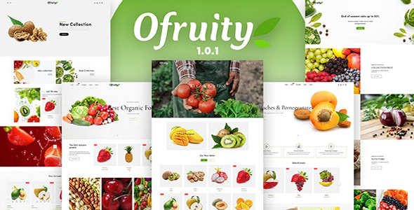 Ofruity - 绿色有机食品生鲜网站 Shopify 模板