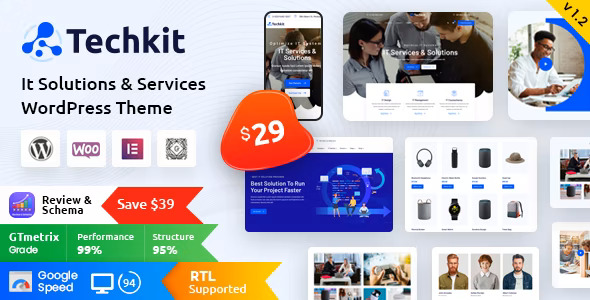 Techkit – Technology & IT Solutions WordPress Theme