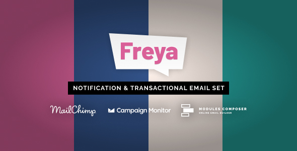  Freya - Notification email template with Online Builder