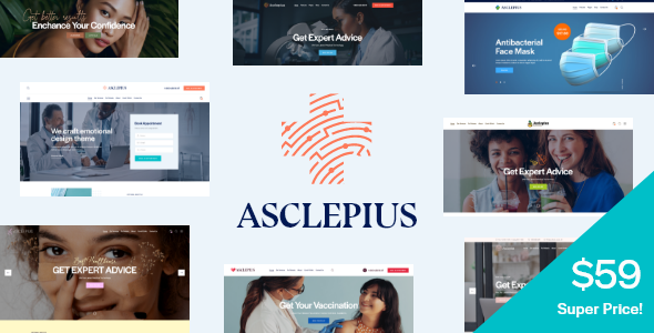 Asclepius - 医学健康诊所医生网站WordPress模板