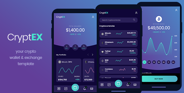 Cryptex - Mobile HTML Template