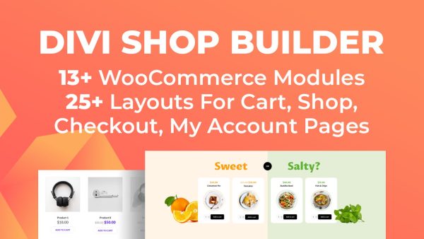 Divi Shop Builder For WooCommerce - 商店布局编辑插件