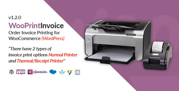 WooPrintInvoice - Order Invoice Printing for WooCommerce