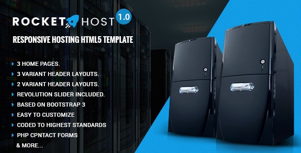 Rocket Host - Responsive Web Hosting HTML Template