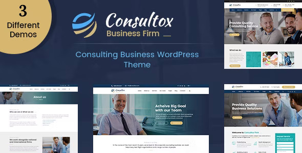 Consultox - 企业集团商务网站模板WordPress主题