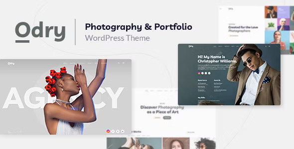 Odry - 摄影艺术作品展示网站WordPress模板