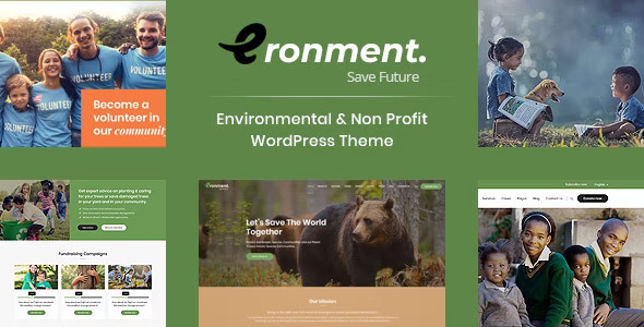 Eronment - 环境保护公益网站WordPress模板
