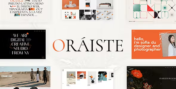 Oráiste - 炫酷产品展示网站模板WordPress主题