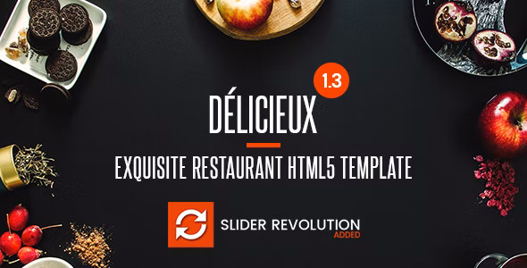 Delicieux - 精致餐厅美食网站HTML5模板