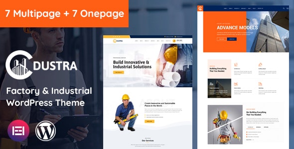 Dustra - Factory Industrial & Construction WordPress Theme