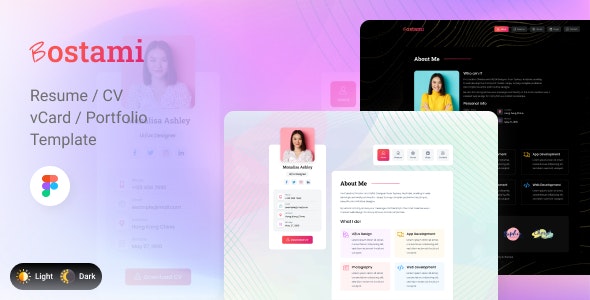 Bostami Personal Portfolio Figma Template