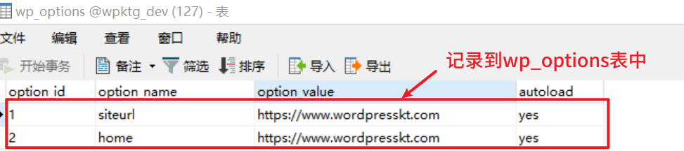WordPress 在安装时为什么会记录域名