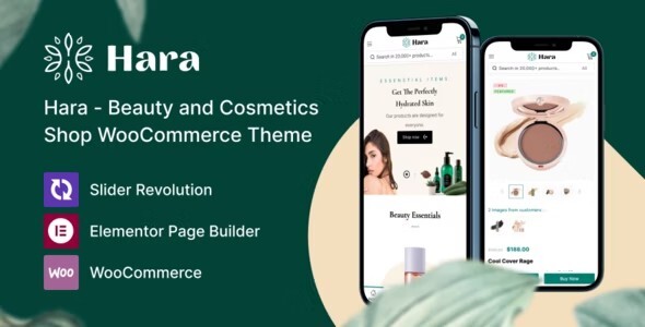 Hara - 美容化妆品销售商店网站WordPress模板