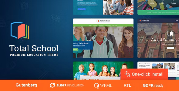 Total School - LMS 教育机构培训学校网站WordPress主题