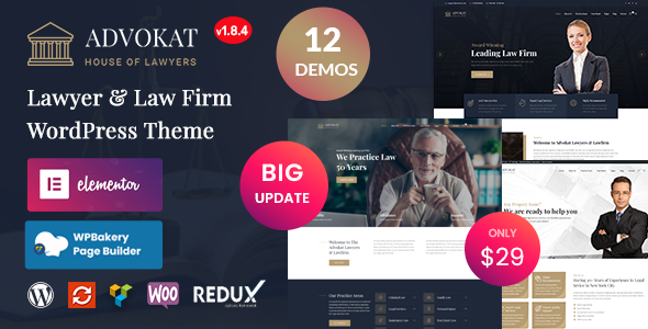 Advokat - Lawyer & Law Firm WordPress Theme