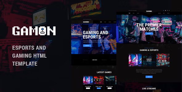 Gamon - eSports and Gaming HTML Template