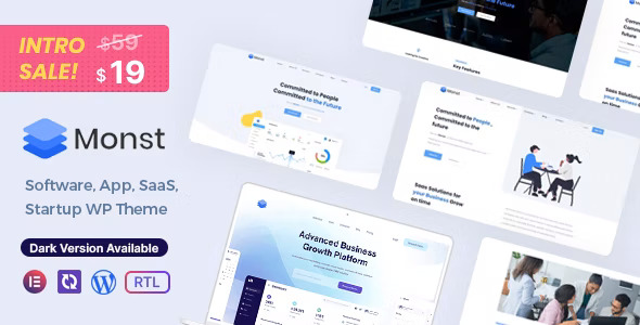 Monst - Saas Startup WordPress Theme