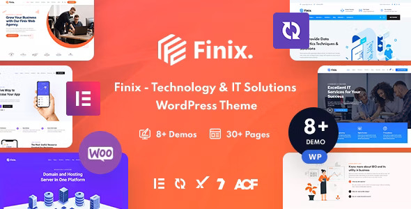 Finix - 信息技术与IT解决方案网站WordPress主题