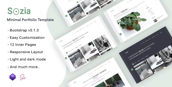 Sozia - Minimal Portfolio HTML Template