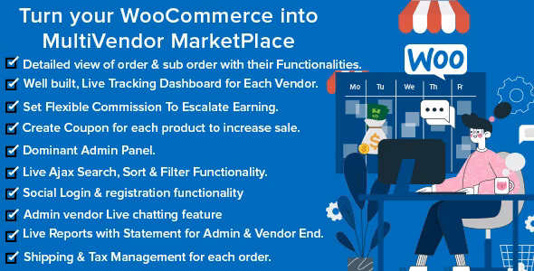 Mercado Pro - WooCommerce 多供应商多用户面板插件