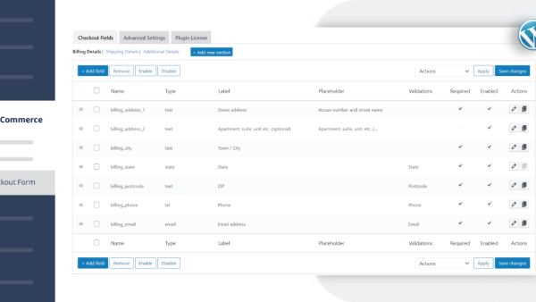 Checkout Field Editor for WooCommerce