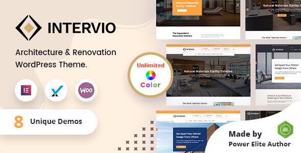 Intervio - 室内建筑工程装修网站WordPress主题