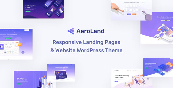 AeroLand - 应用程序软件APP网站WordPress主题