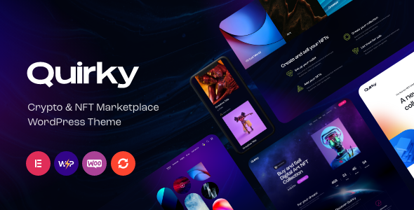 Quirky - NFT Token & Blockchain WCFM Marketplace WordPress Theme