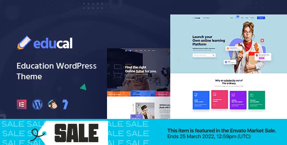 Educal - Online Courses & Education WordPress Theme + RTL