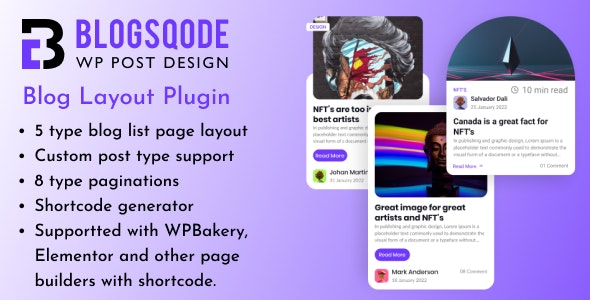Blogsqode - Blog Design for WordPress