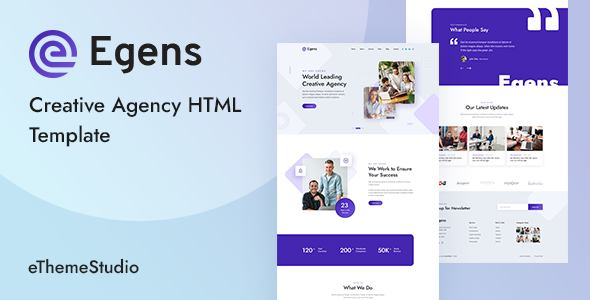 Egens - Creative Agency HTML Template