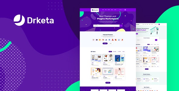 Drketa - Digital Marketplace HTML Template