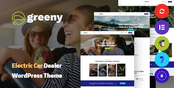 Greeny - Electric Car Dealership WordPress Theme