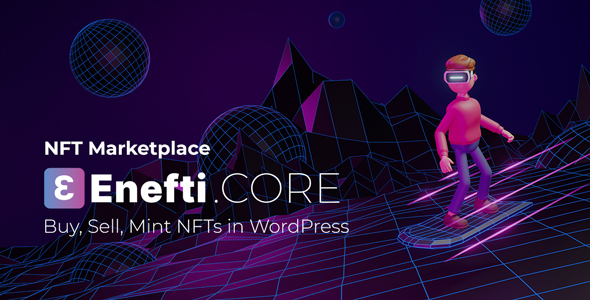 Enefti - NFT数字作品交易市场WordPress模板